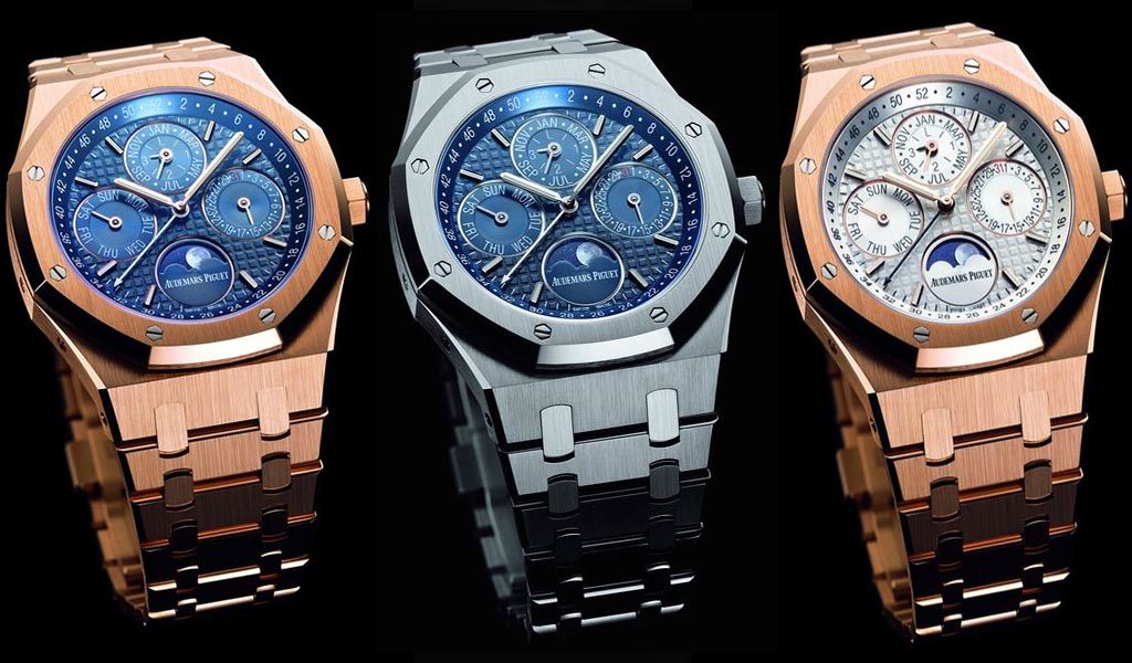 New AP Watches Royal Oak Perpetual Calendar, Pink Gold and Steel