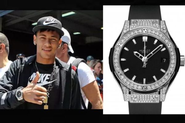 Neymar's Black Watch: Hublot Diamond Classic Fusion | Luxuryvoltcom