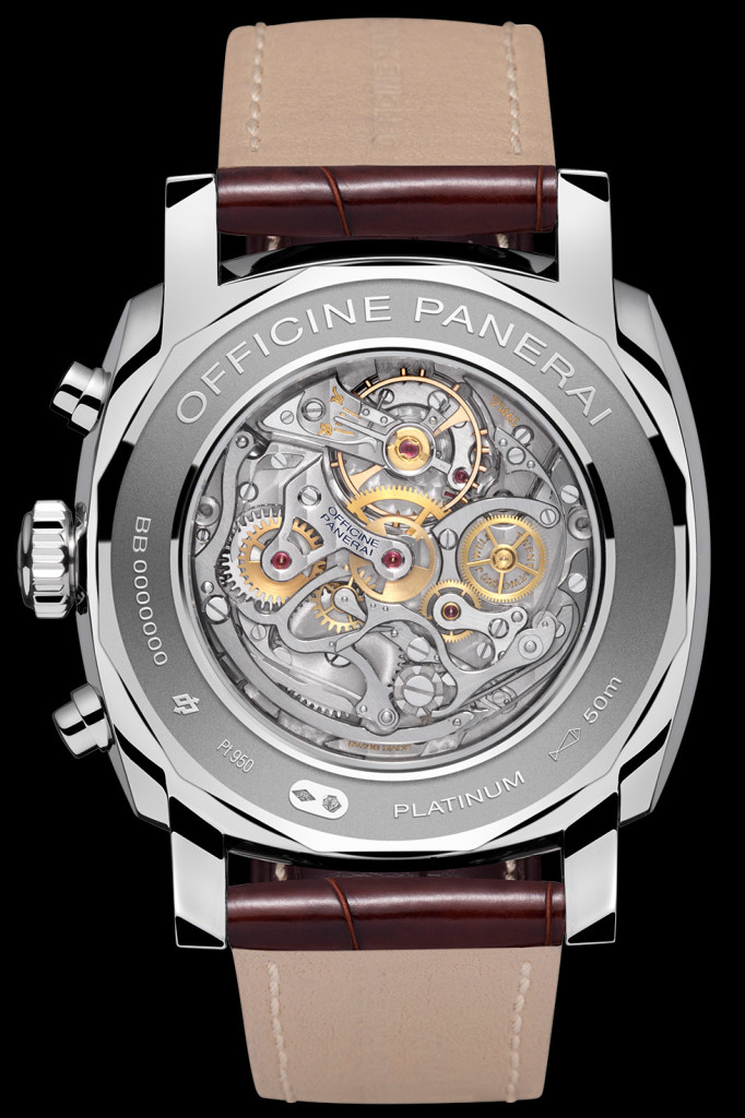 Officine Panerai Radiomir 1940 circa 2014 back side movem