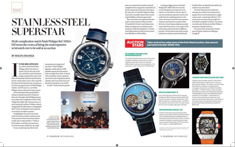 The Telegraph Platinum December 2015 | Luxuryvolt.com