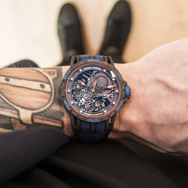Excalibur Aventador S: Blue dial and strap watch from Roger Dubuis is limited to 88 pieces.