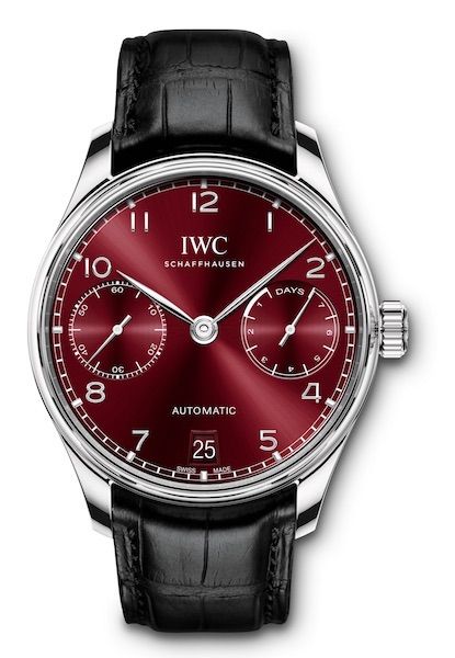 Ref IW500714 IWC burgundy watch IWC Portugieser Automatic 42.3mm